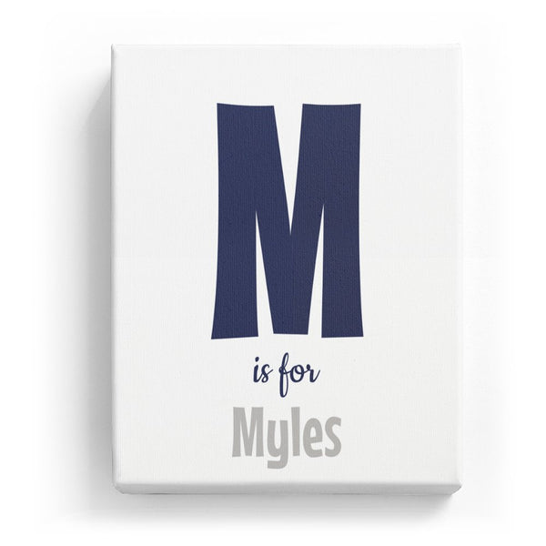 M is for Myles - Cartoony