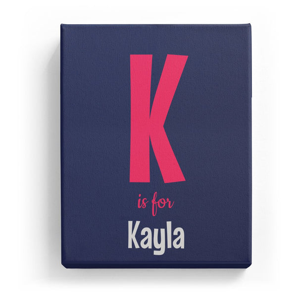 K is for Kayla - Cartoony