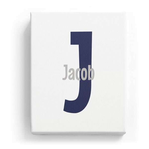 Jacob Overlaid on J - Cartoony