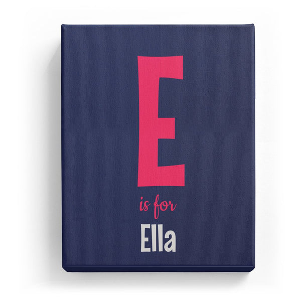 E is for Ella - Cartoony