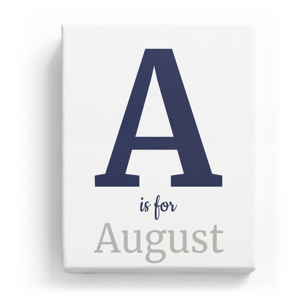 A is for August - Classic