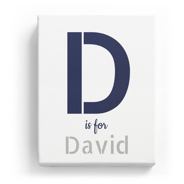 D is for David - Stylistic