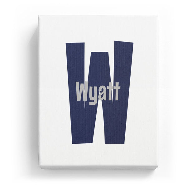 Wyatt Overlaid on W - Cartoony