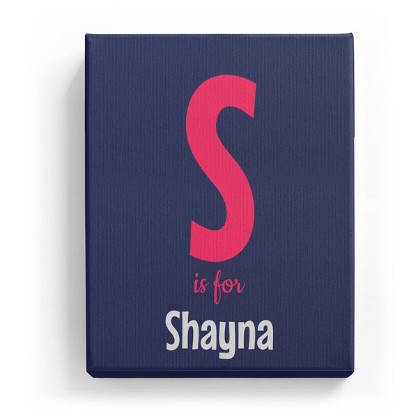 S is for Shayna - Cartoony
