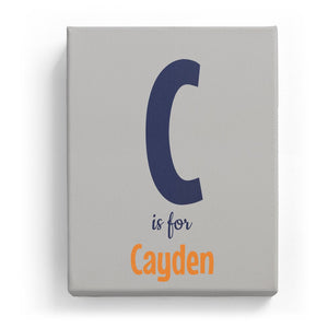 C is for Cayden - Cartoony