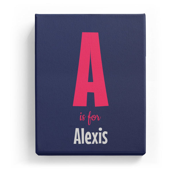 A is for Alexis - Cartoony