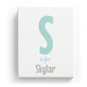 S is for Skylar - Cartoony