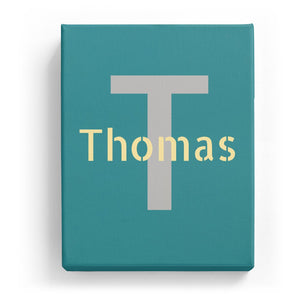 Thomas Overlaid on T - Stylistic