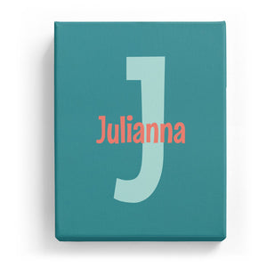 Julianna Overlaid on J - Cartoony