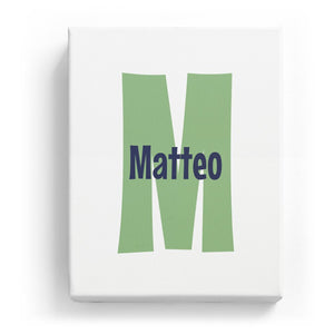 Matteo Overlaid on M - Cartoony