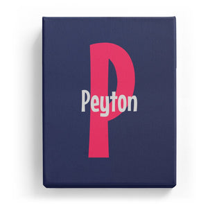 Peyton Overlaid on P - Cartoony