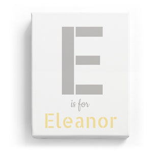 E is for Eleanor - Stylistic