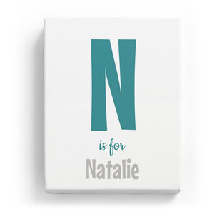 N is for Natalie - Cartoony