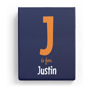 J is for Justin - Cartoony