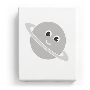 Saturn with Face - No Background (Mirror Image)