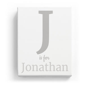 J is for Jonathan - Classic