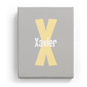 Xavier Overlaid on X - Cartoony