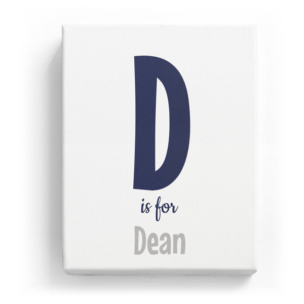 D is for Dean - Cartoony
