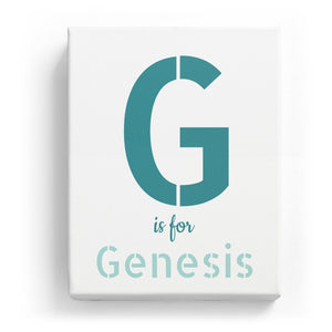G is for Genesis - Stylistic