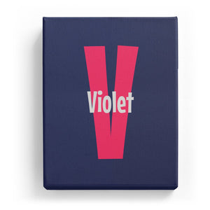Violet Overlaid on V - Cartoony