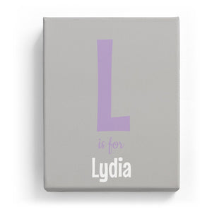 L is for Lydia - Cartoony