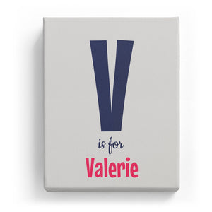 V is for Valerie - Cartoony