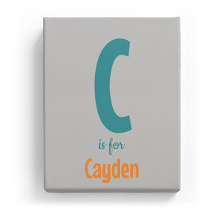 C is for Cayden - Cartoony