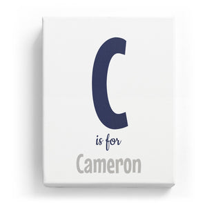 C is for Cameron - Cartoony