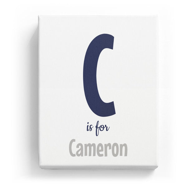 C is for Cameron - Cartoony