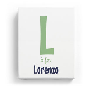 L is for Lorenzo - Cartoony