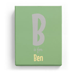B is for Ben - Cartoony