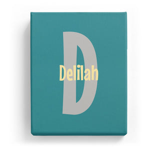Delilah Overlaid on D - Cartoony