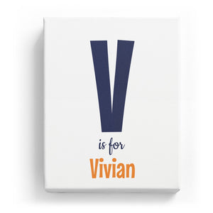 V is for Vivian - Cartoony