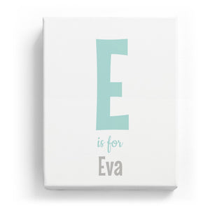E is for Eva - Cartoony