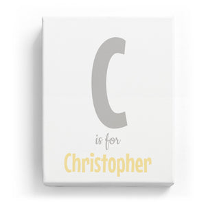 C is for Christopher - Cartoony