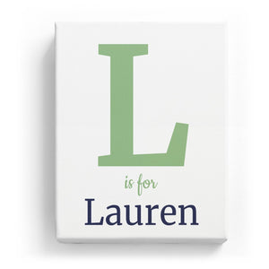 L is for Lauren - Classic