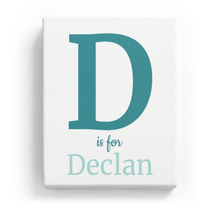 D is for Declan - Classic