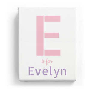 E is for Evelyn - Stylistic