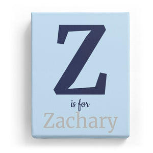Z is for Zachary - Classic