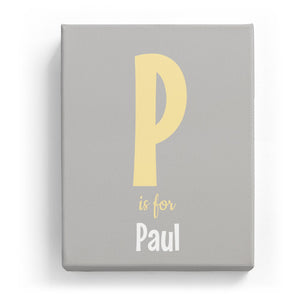 P is for Paul - Cartoony