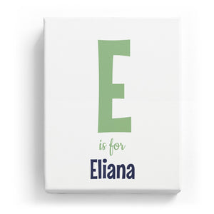 E is for Eliana - Cartoony