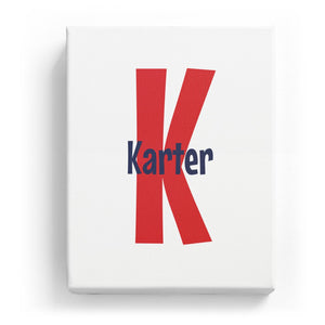 Karter Overlaid on K - Cartoony