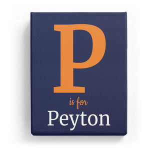 P is for Peyton - Classic