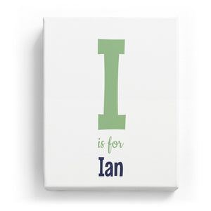 I is for Ian - Cartoony