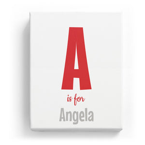 A is for Angela - Cartoony