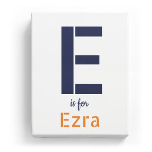 E is for Ezra - Stylistic