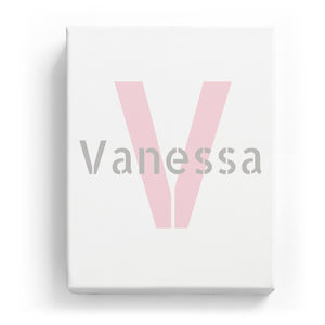 Vanessa Overlaid on V - Stylistic