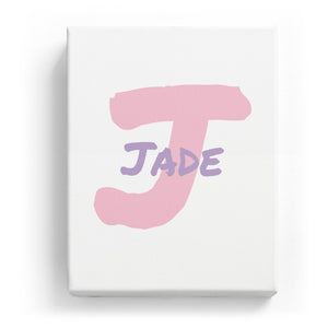 Jade Overlaid on J - Artistic