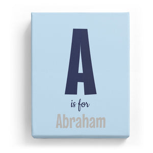 A is for Abraham - Cartoony