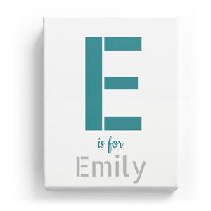 E is for Emily - Stylistic